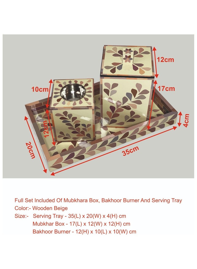 Wooden Bakhoor set of 7  - Image 4