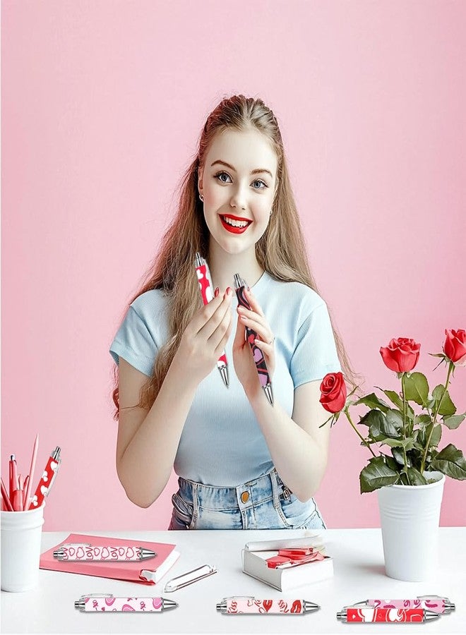 AWEELON 24pcs Pens Cute Kawaii Retractable Decorative Pens 0.5 mm Black Gel Ink Pens Novelty Pens Stationary Supplies for Office School Wedding Party Gifts (Heart) - Image 5