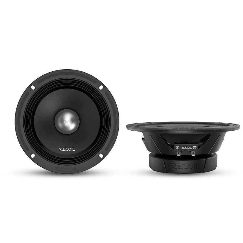 RECOIL MS65-4P 6.5-Inch Midrange Pro Audio Car Speakers, 600 Watts Max Pair 4Ohm, 1.5-Inch High Temperature Kapton Voice Coil, Premium Quality Audio Door Speakers - Image 1