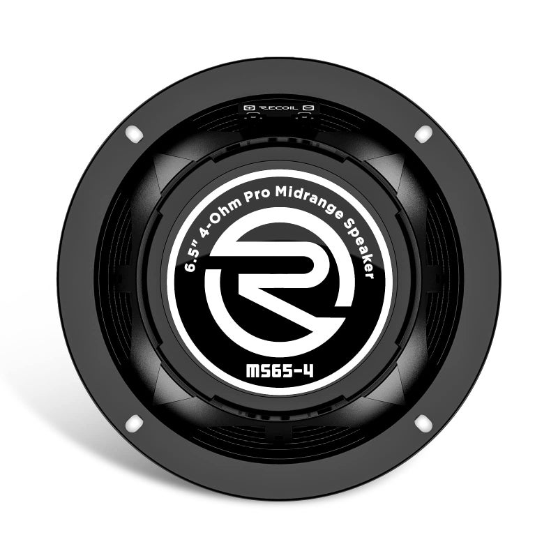 RECOIL MS65-4P 6.5-Inch Midrange Pro Audio Car Speakers, 600 Watts Max Pair 4Ohm, 1.5-Inch High Temperature Kapton Voice Coil, Premium Quality Audio Door Speakers - Image 4