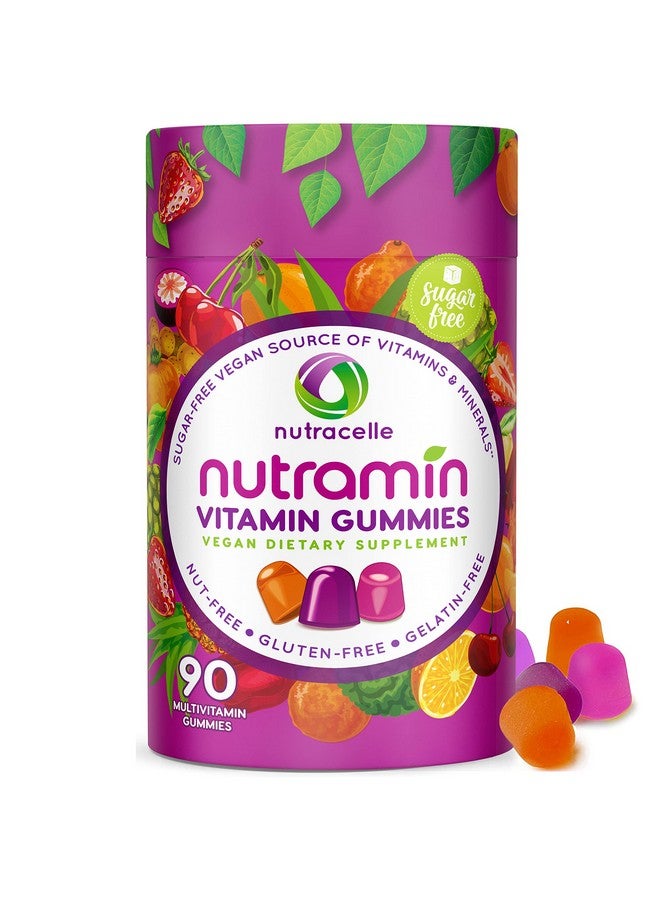 Nutracelle Nutramin Daily Vegan Keto Multivitamin Gummies Vitamin C D2 And Zinc For Immunity Plantbased Sugarfree Nutfree Glutenfree With Biotin Vitamin A B B6 B12 & More 90 Count 45 Day Supply - Image 1