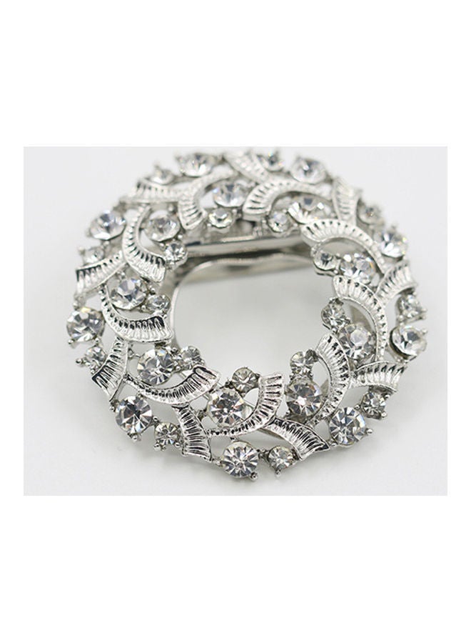 NIBEMINENT Shiny Lightweight Alloy Elegant Scarf Brooch  - Image 2