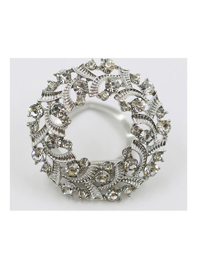 NIBEMINENT Shiny Lightweight Alloy Elegant Scarf Brooch  - Image 3