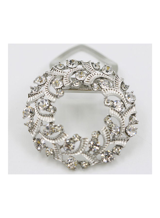 NIBEMINENT Shiny Lightweight Alloy Elegant Scarf Brooch  - Image 4
