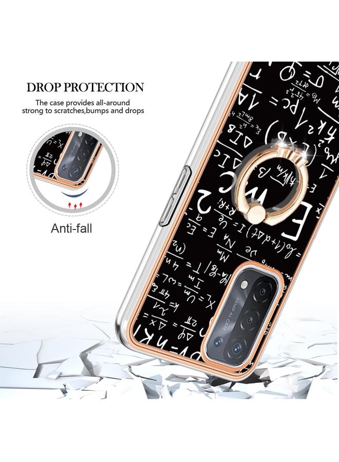 S-TOP Case For OPPO A74 / A93 5G / A54 5G / A93s 5G Electroplating Dual-side IMD Phone Case with Ring Holder - Image 4