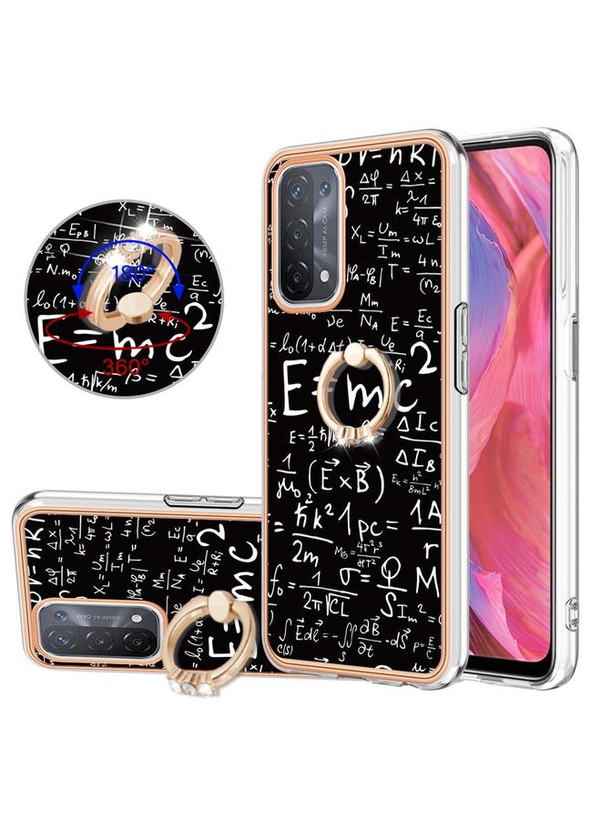 S-TOP Case For OPPO A74 / A93 5G / A54 5G / A93s 5G Electroplating Dual-side IMD Phone Case with Ring Holder - Image 1