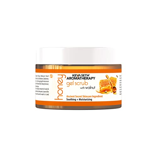 KEYA SETH AROMATHERAPY, DEVICE OF DROP KEYA SETH AROMATHERAPY Honey Gel Scrub, with Walnut Shell, Honey Conditioner, Moisturizing & Natural Scrubbing, for Face & Body 160 GM - Image 1