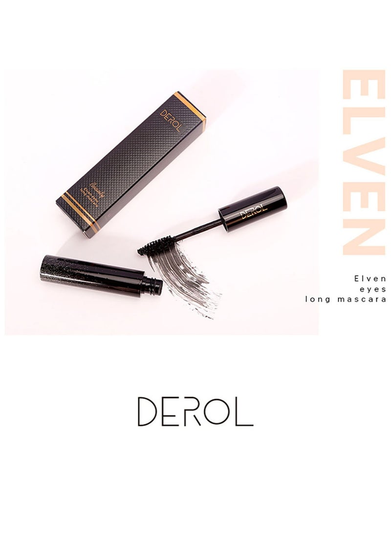 DEROL Mascara Black Volume And Long Waterproof Extreme Volume Matte Makeup Mascara Intense Length Lasting Curly Slender,Lengthening Smudge-Proof No Clumping,Easy To Apply Best Grande Lash  - Image 5