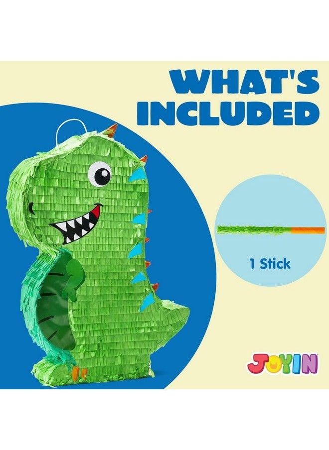 JOYIN Dinosaur Pinata With Plastic Bat And Paper Blindfold（15.75H X 10.5W X 3D) Cinco De Mayo Party Dinosaur Animal Theme Parties Decorations Indoor Or Outdoor Fiesta  - Image 3