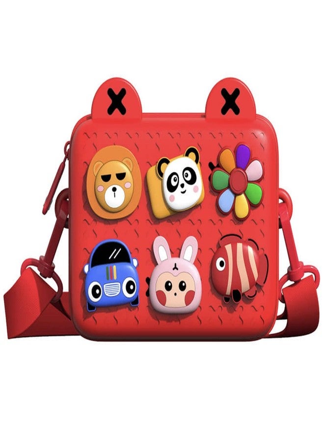 ADSON Sling Bag for Girls Stylish Soft Silicon Sling Bag, Sling Bags for Girl Purses for Girls, Side Bag, Slings Bag for Kids, Cross Body, Hand Bag,Purse for Baby (Multicolor) - Image 1