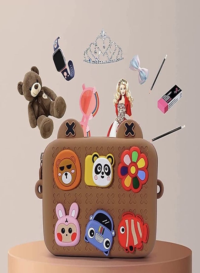 ADSON Sling Bag for Girls Stylish Soft Silicon Sling Bag, Sling Bags for Girl Purses for Girls, Side Bag, Slings Bag for Kids, Cross Body, Hand Bag,Purse for Baby (Multicolor) - Image 2