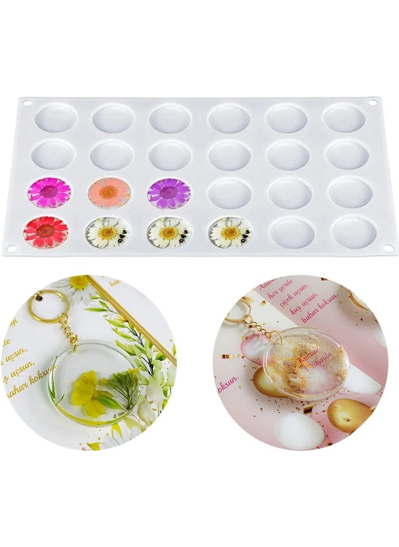 Epoxy Multi Circle Keychain Necklace Jewelry Silicone Mold - pzsku/ZAC11421F42CA47070278Z/45/_/1730550562/a96d5599-d638-4501-81a7-60058cb06a6a