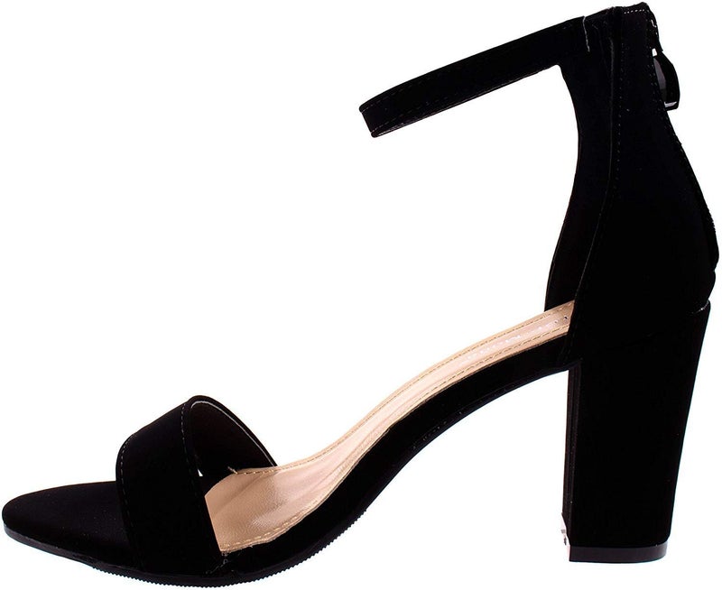 TOP Moda TRENDSup Women Stylish Heels Ankle Straps and Zipper Closure Open Toes Sandals With Medium Block Heels - Image 2