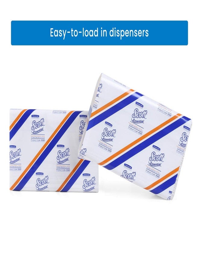 Scott Essential Multi Fold Hand Towel 51221 - M Fold Towel - 2 Packs x 125 Sheets - White Folded Towel Sheets 21 cm X 20 cm (250 Total) - Image 4