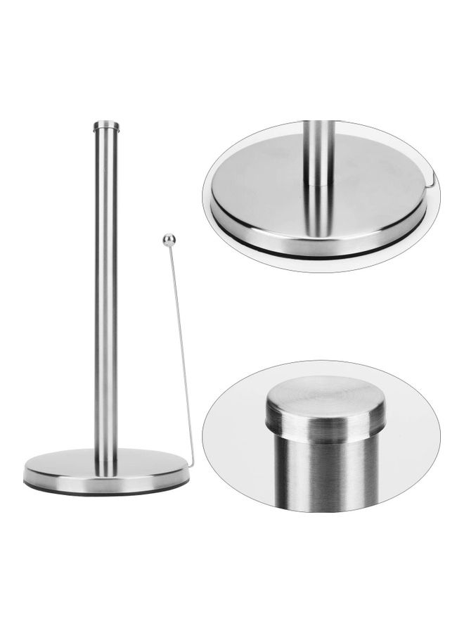Loquat Stainless Steel Vertical Paper Towel Holder Silver 32 x 18.7 x 2.9cm  - Image 3