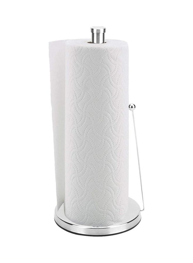 Loquat Stainless Steel Vertical Paper Towel Holder Silver 32 x 18.7 x 2.9cm  - Image 1