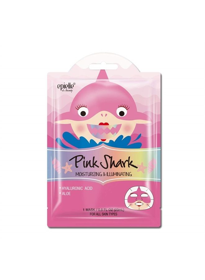 Epielle Character Sheet Masks | Dalmatian, Zebra, Cat, Shark, Narwhal, Mermaid Scale | Animal Spa Mask Korean Beauty Mask -For All Skin Types, (Pack of 12) | Birthday Party Gift for her kids, Spa Day - Image 1