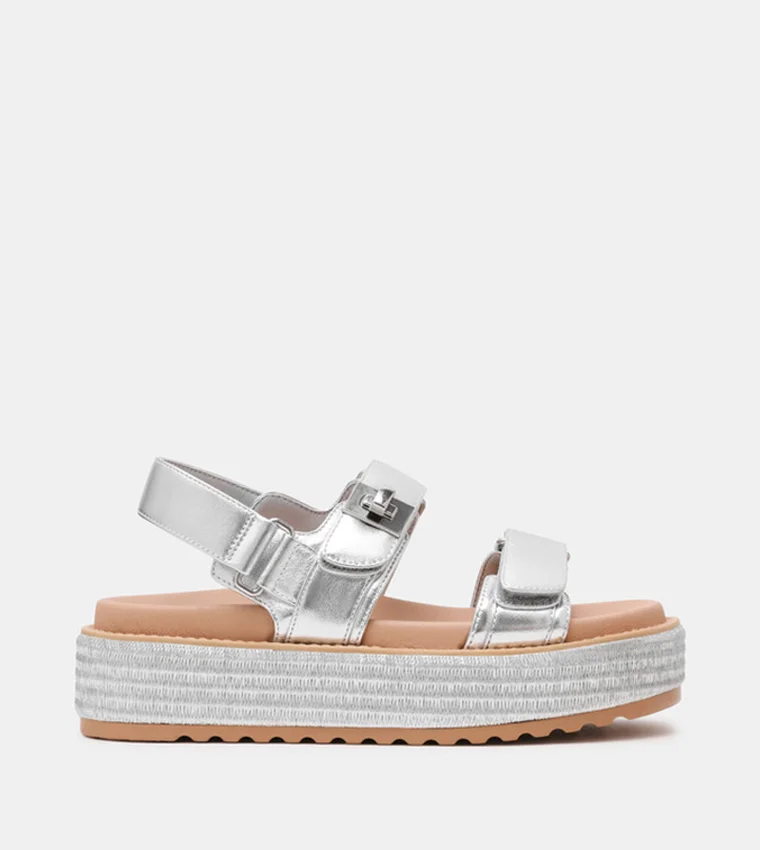 ستيف مادن Bigmona Textured Slingback Platform Sandals