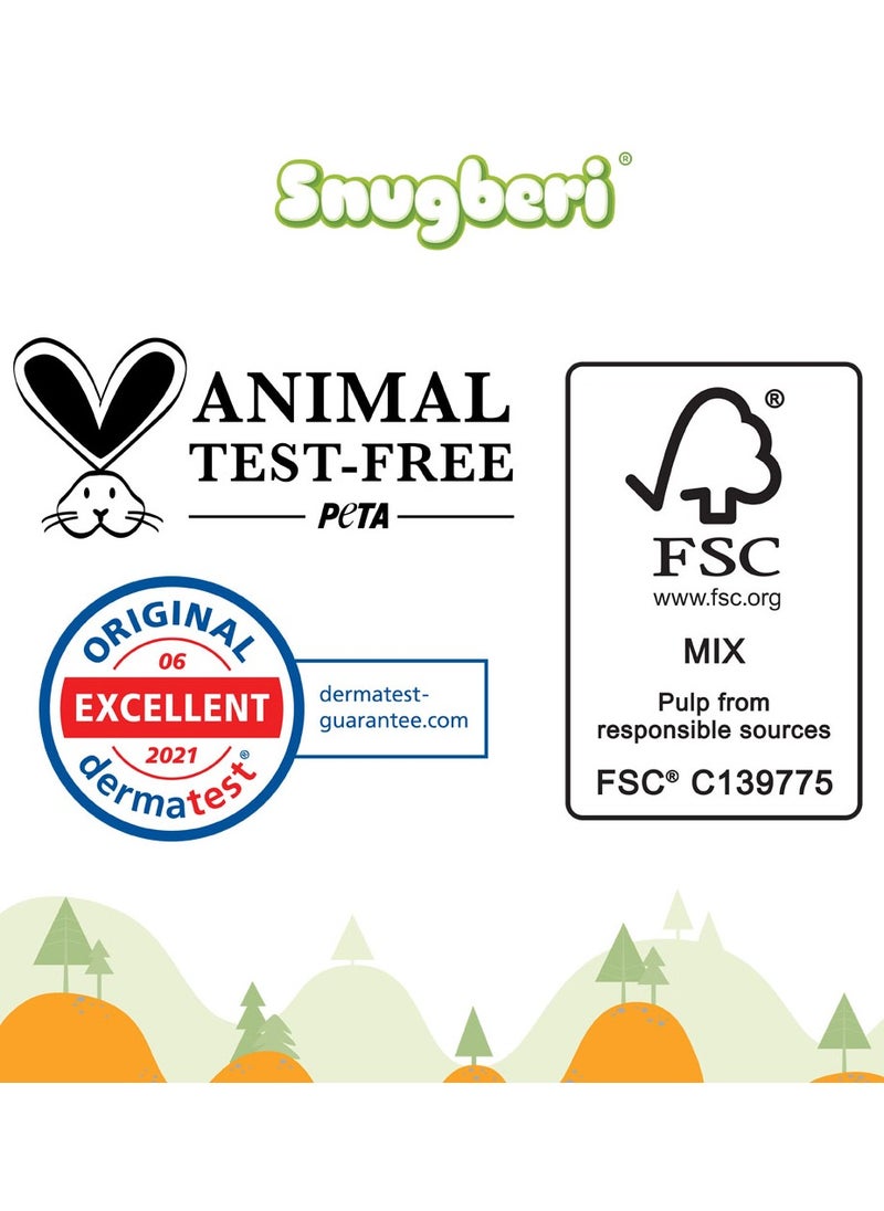 Snugberi Premium Eco-Friendly Chlorine Free Feather Soft Printed Diapers Made Of Natural Wood Pulp With Wetness Indicator Size 4 Large 7-12 Kg 24'S  - Image 3