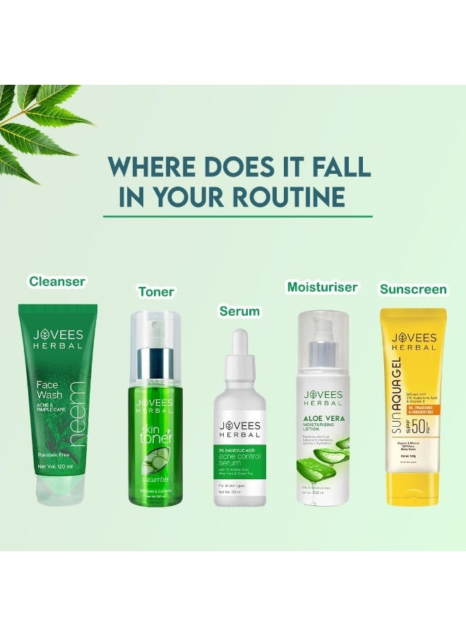 Jovees Neem Face Wash 120 ml (pack of 3)