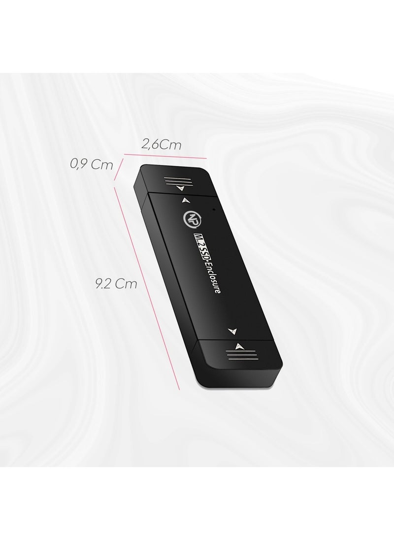 NPO - DK01 NVMe M.2 900/1000Mb/s 256GB USB-A/Type-C Wireless Portable External SSD - Image 1