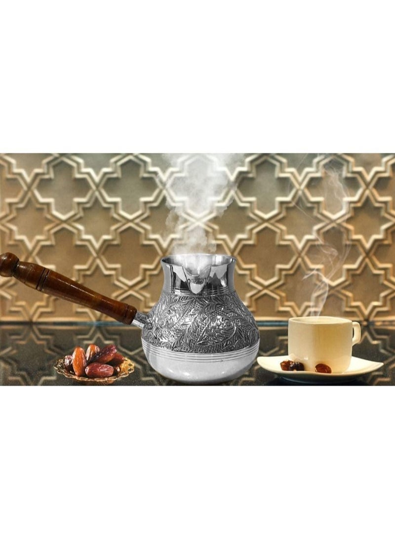 QUESERA Turkish coffee pot Cezve briki Brass jazva coffee warmer - Image 3