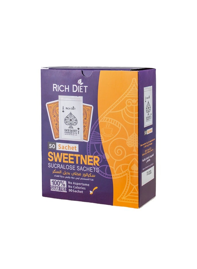 Rich Diet Rich sugar substitute, 50-pack, spoon