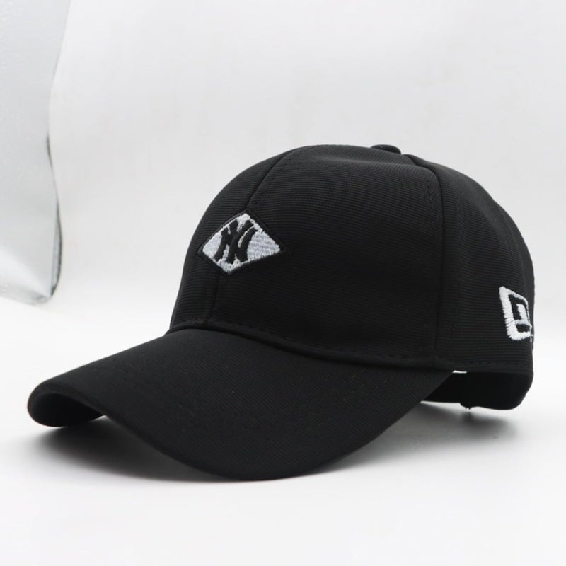 JAMONT Kids Baseball Cap, NY Design, Adjustable Black Cotton Cap, Unisex Summer Sports Hat - Image 4