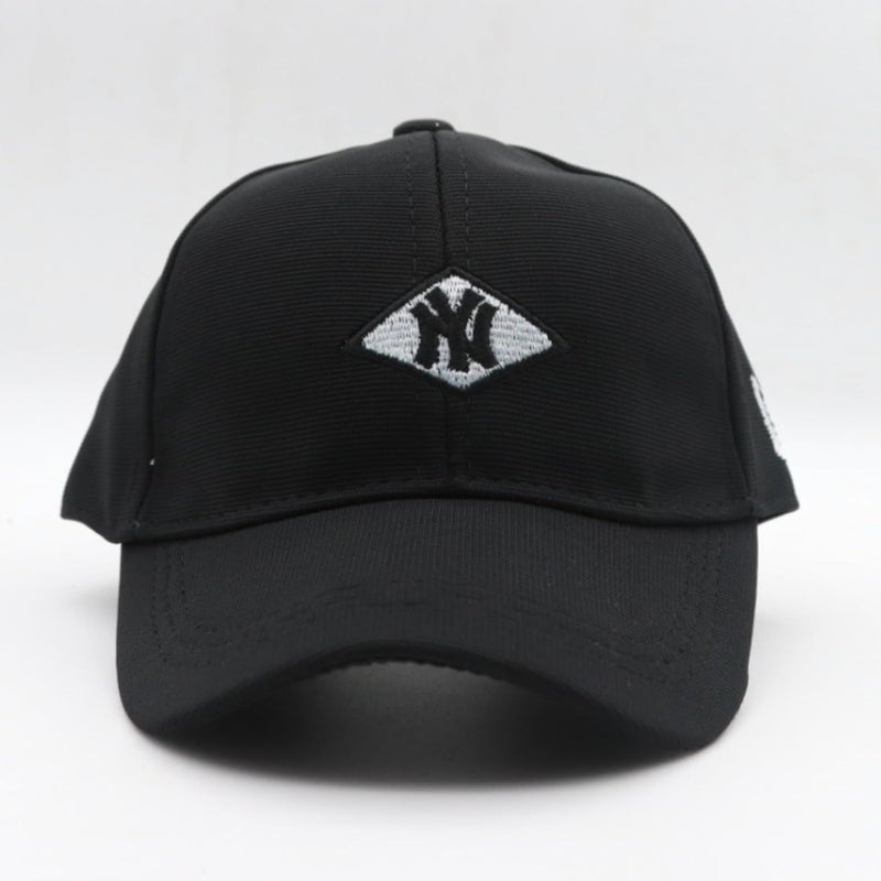 JAMONT Kids Baseball Cap, NY Design, Adjustable Black Cotton Cap, Unisex Summer Sports Hat - Image 3