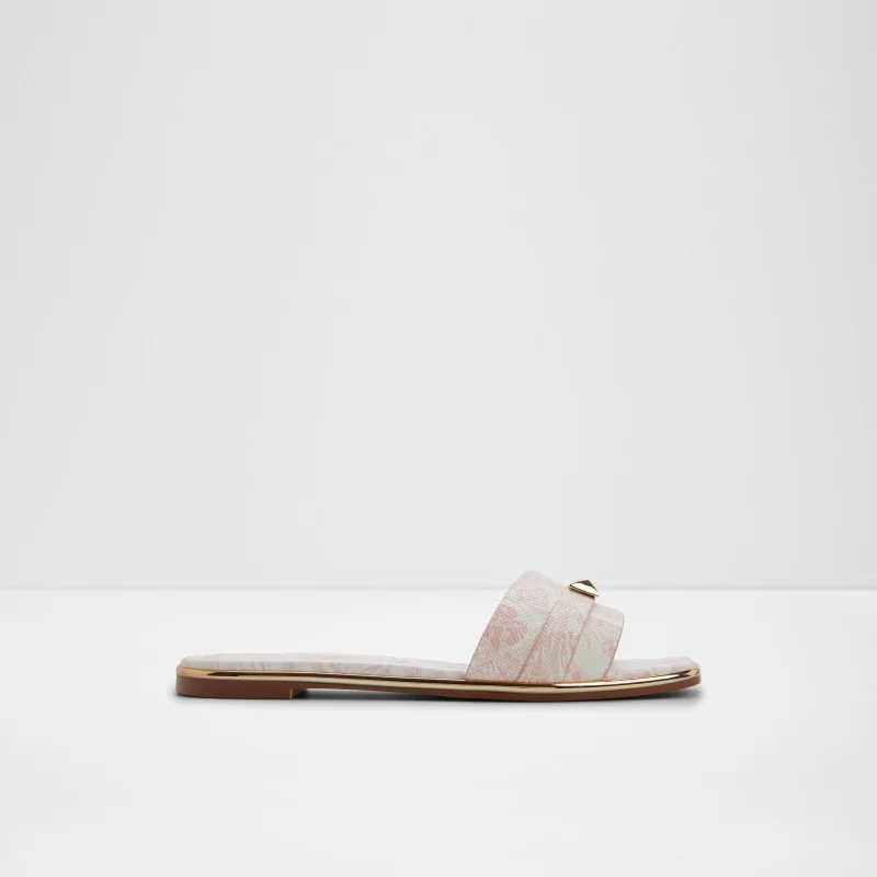 DARINE Patterned Flat Sandals