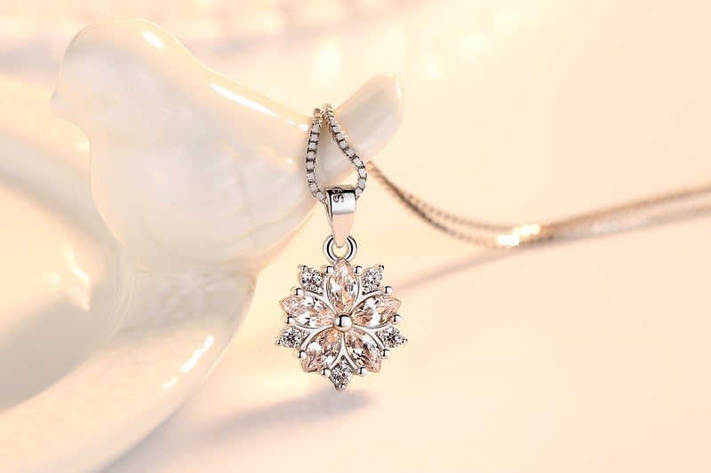 Generic Japanese Korean Simple Sweet Pendant Crystal Earrings White Diamond/no chain (white copper plated platinum) 