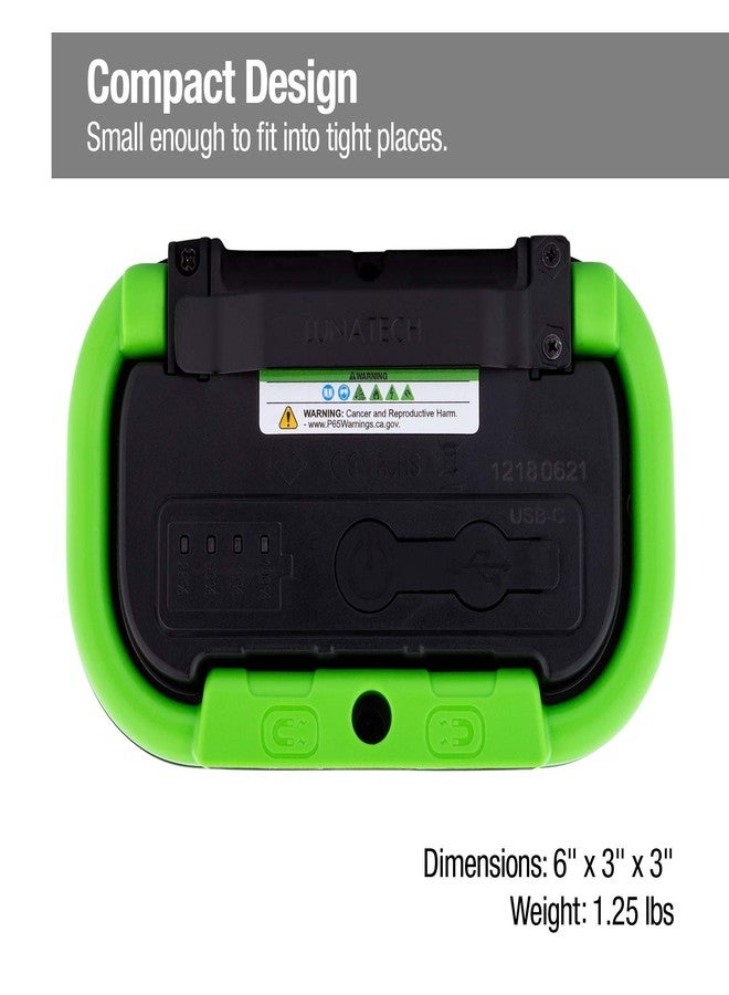 Luna Tech, Sportsman Field Light, 1000 Lumens, Waterproof, Swivel Magnetic Base, Belt Clip, Includes USB Charging Cord & Adapter - Image 2