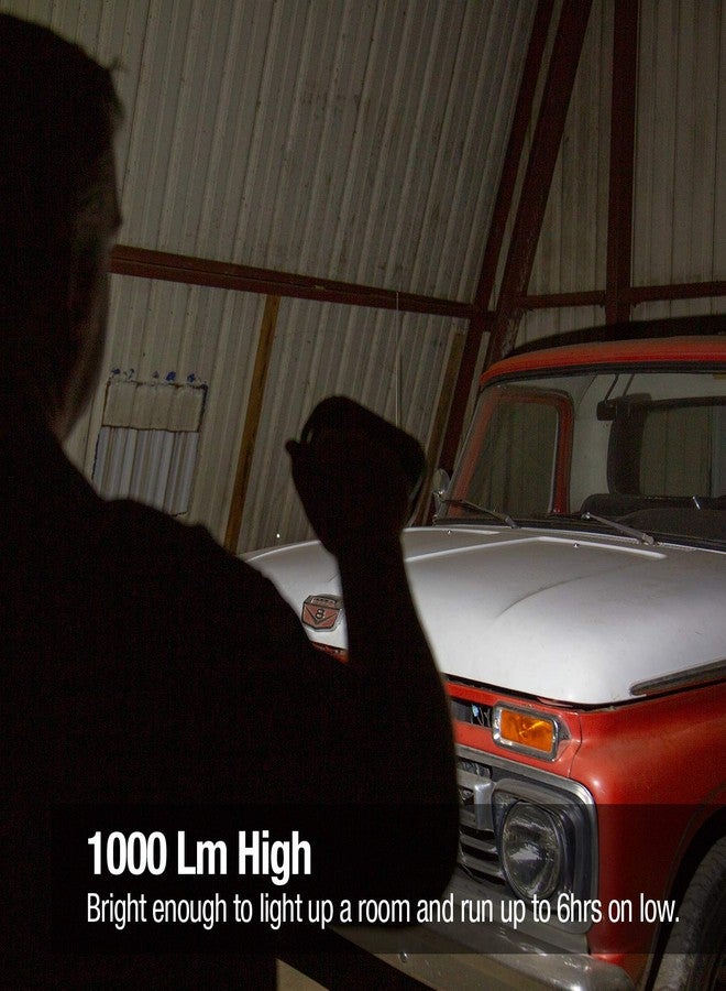 Luna Tech, Sportsman Field Light, 1000 Lumens, Waterproof, Swivel Magnetic Base, Belt Clip, Includes USB Charging Cord & Adapter - Image 3