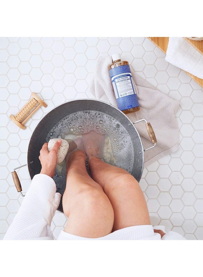 Dr. Bronner's Pure-Castile Liquid Soap (Peppermint, 32 ounce) - Made with Organic Oils, 18-in-1 Uses: Face, Body, Hair, Laundry, Pets and Dishes, Concentrated, Vegan, Non-GMO - Image 3