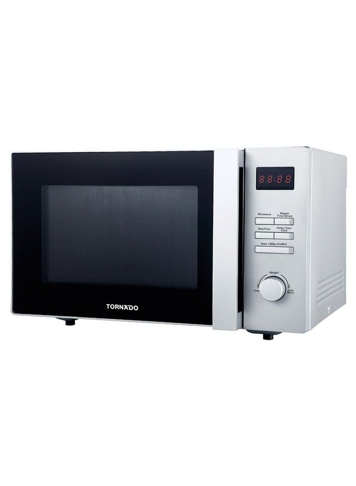 تورنيدو ميكروويف سولو، 25 لتر، 900 وات، فضي - TMD-25SE-S - Image 1
