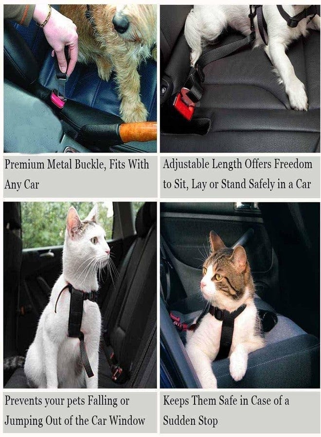 Meneflix Dog Seat Belt for Car, Adjustable Nylon Pet Seatbelt, Supports All Cars, Seatbelt for Dogs in Car, Dog Car Leash Seat Belt, Cats and Ferrets Seat Belt Harnesses - Image 5