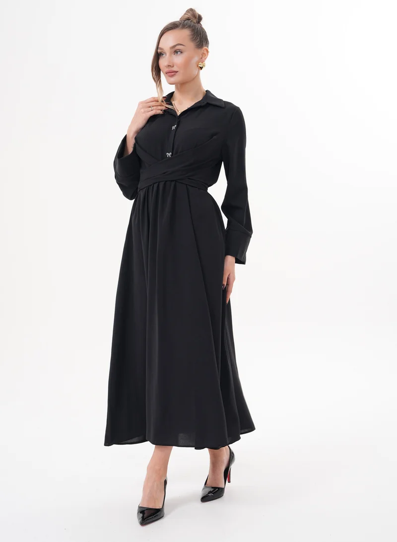 Maxi Dress with Wrap Detail