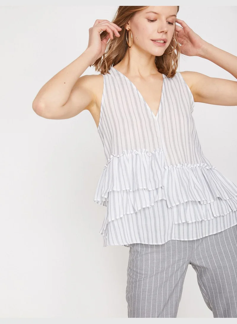 KOTON Frill Detailed Blouse