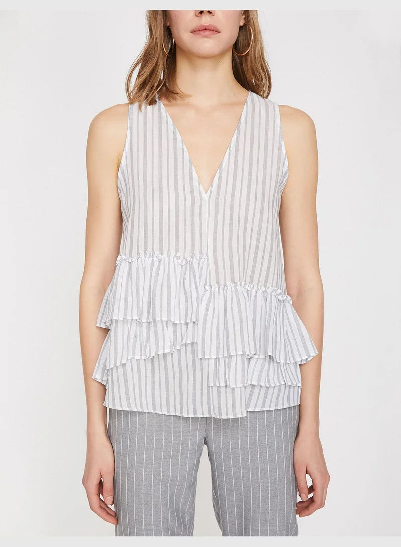 KOTON Frill Detailed Blouse