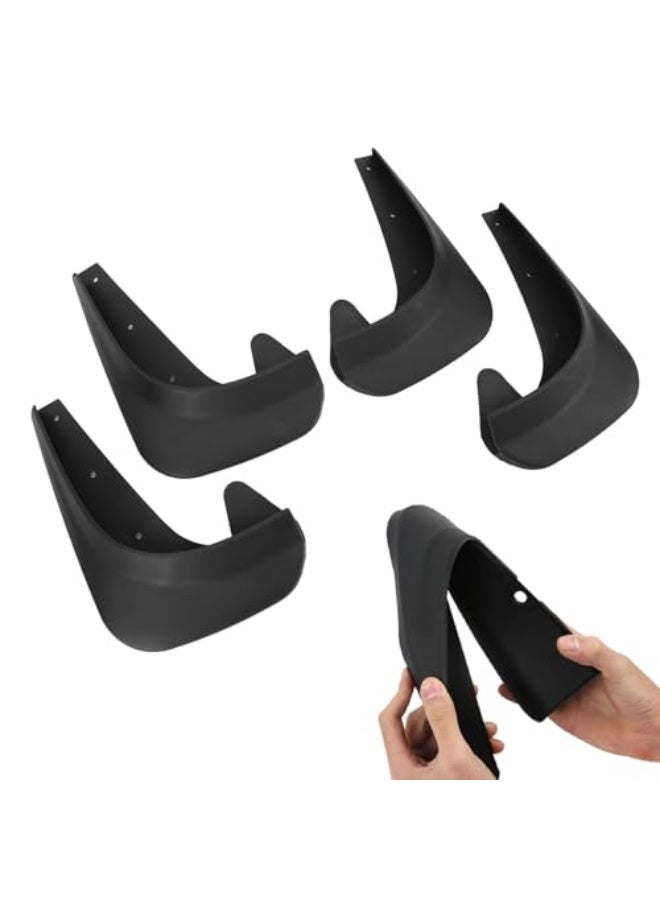 Generic 4PCS Universal Car Mud Flaps, Black Car Mudguard Splash Guards Front and Rear Set, Vehicle Tire Protector Mudflaps, Flexible and Bendable Dirty Fenders for Car Pickup Truck SUV  - Image 5