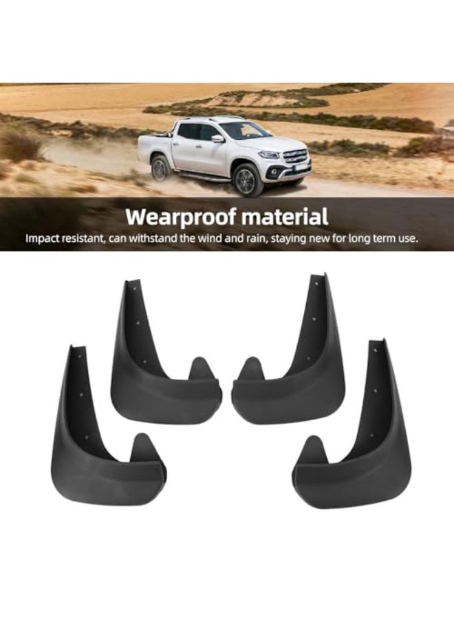 Generic 4PCS Universal Car Mud Flaps, Black Car Mudguard Splash Guards Front and Rear Set, Vehicle Tire Protector Mudflaps, Flexible and Bendable Dirty Fenders for Car Pickup Truck SUV  - Image 3