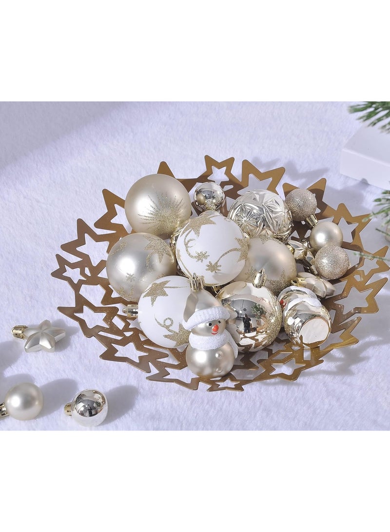 70pcs Christmas Balls Ornaments Set, Christmas Tree Ornament, Shatterproof Christmas Ball Decoration Hanging Tree Ornament Assortment Set Decor Holiday Wedding Party with Reusable Gift Box - Image 5