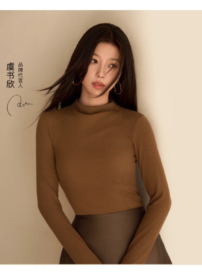 ubras Business Casual Wool And Silk High-Neck Base Layer Top, Warm And Slimming Underwear - Image 1