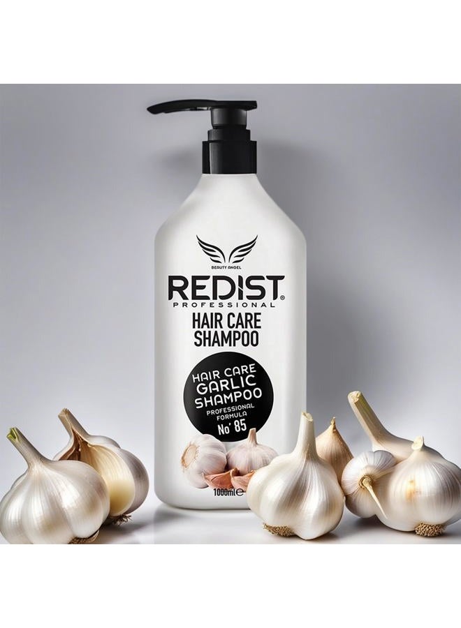 REDIST Garlic Hair Care Shampoo 1000 ml with Garlic Intensive Repairing Hair Treatment Anti Hair Loss Women and Men Brittle Dry Stressed Sarimsak Sampuan - Image 2