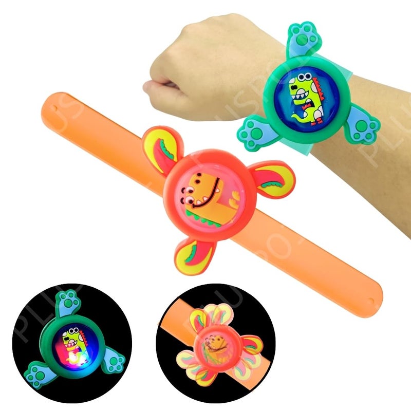 PLUSPOINT سوار معصم للأطفال للأولاد والبنات سوار صفع لطيف على شكل كرتون - Image 1