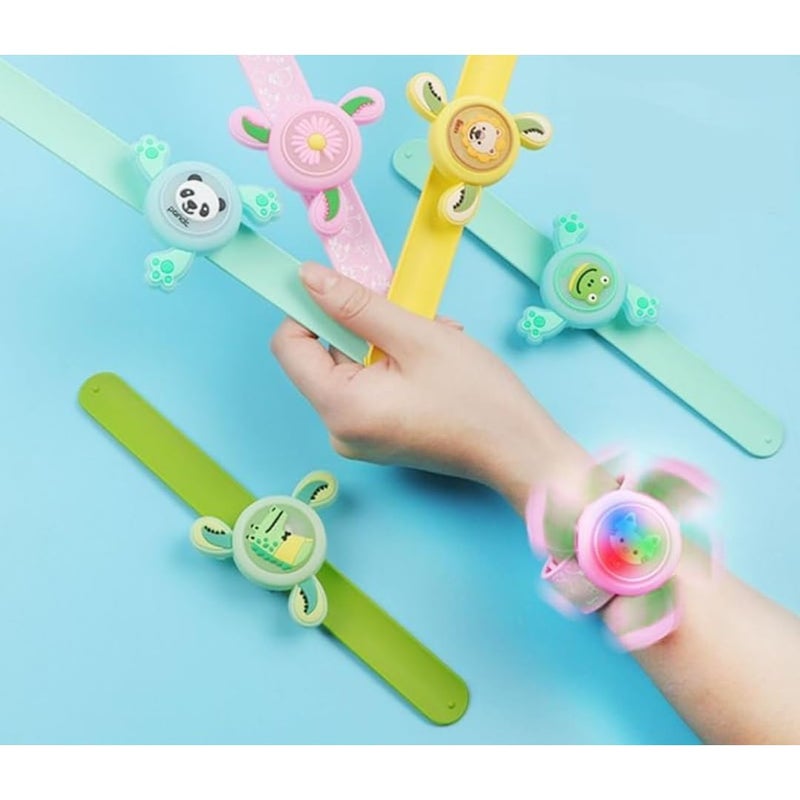 PLUSPOINT سوار معصم للأطفال للأولاد والبنات سوار صفع لطيف على شكل كرتون - Image 4