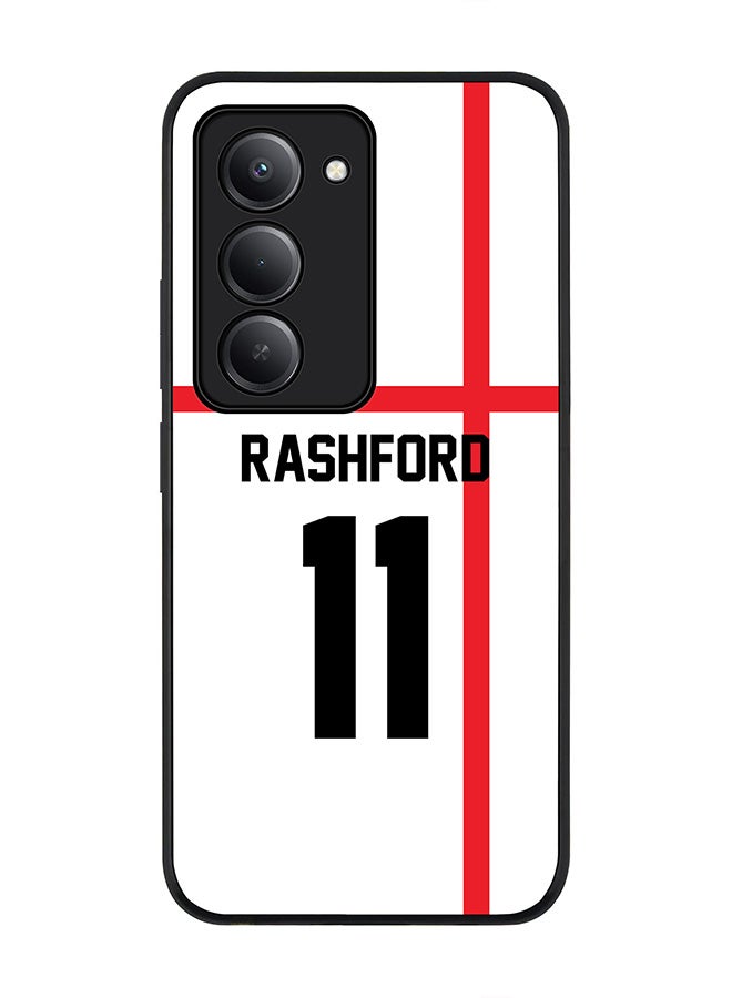 Stylizedd For Xiaomi Redmi 15 5G Case,Slim fit Camera Protection, Shockproof Thin Phone cover  - Football - England,  RashFord - Image 1