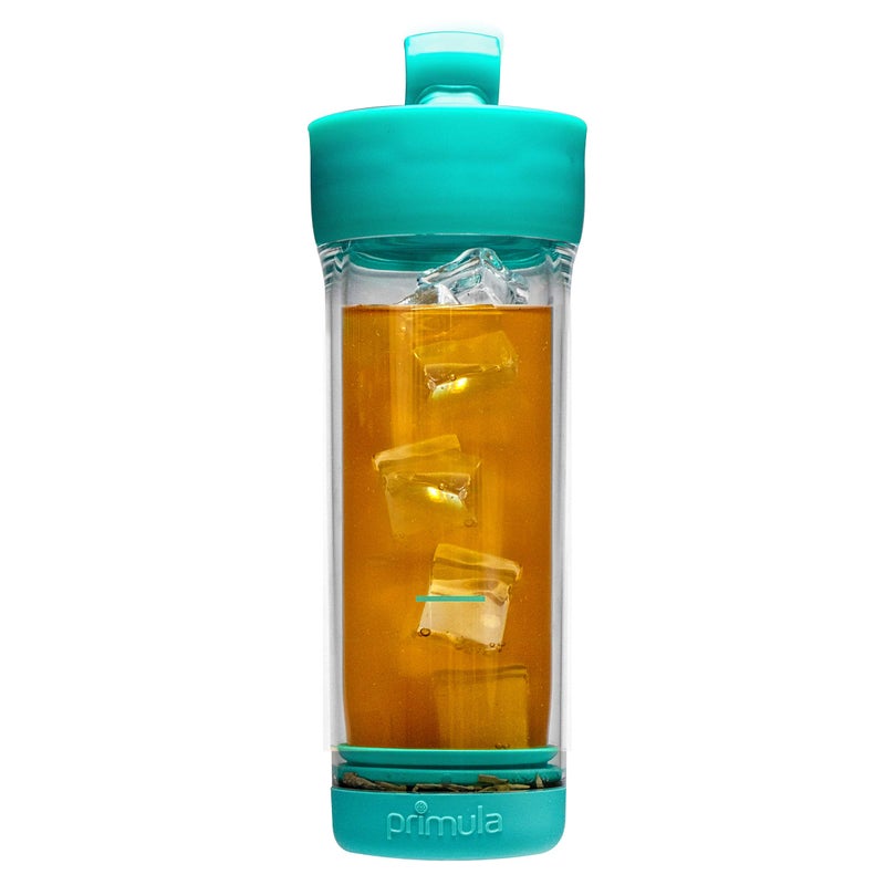 Primula Primula Press  Go Iced Tea Brew Tumbler 16 oz Teal
