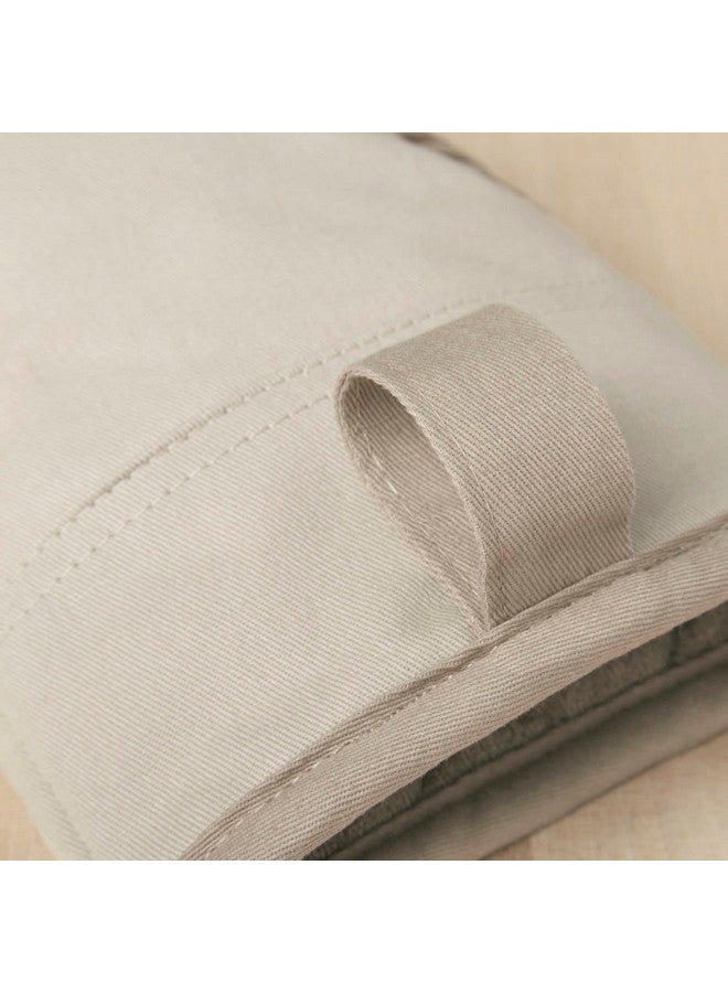 كيتشن إيد طقم قفازات فرن كيتشن إيد بيكون ثنائي اللون مانع للانزلاق، ميلك شيك/بيج، 5.75 بوصة × 13 بوصة، قطعتان - Image 4