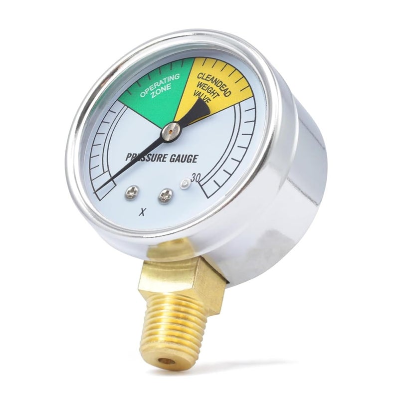 Wide range usage design High Precisions Pressure Gauge 0-30PSI Cooker Instrument Stainless Steel Texture Suitable for Safe Pressure Fryers Gauge Climate adapted upgraded quality - Image 5